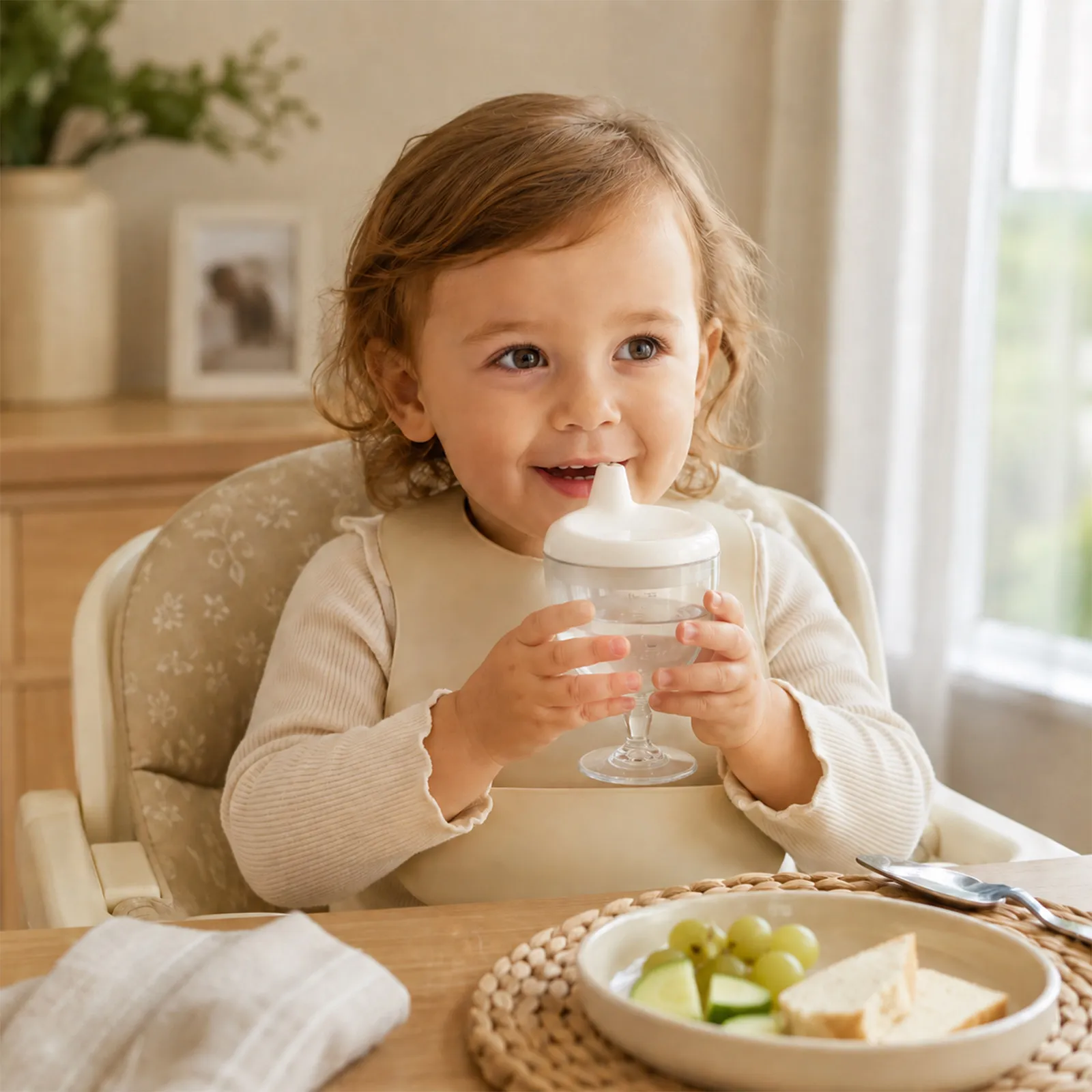 Toddler 150Ml Spill Proof Juice Milk Cup Kids Training Sippy Cup Pc Body PP Cover Easy Grip Independent Drinking