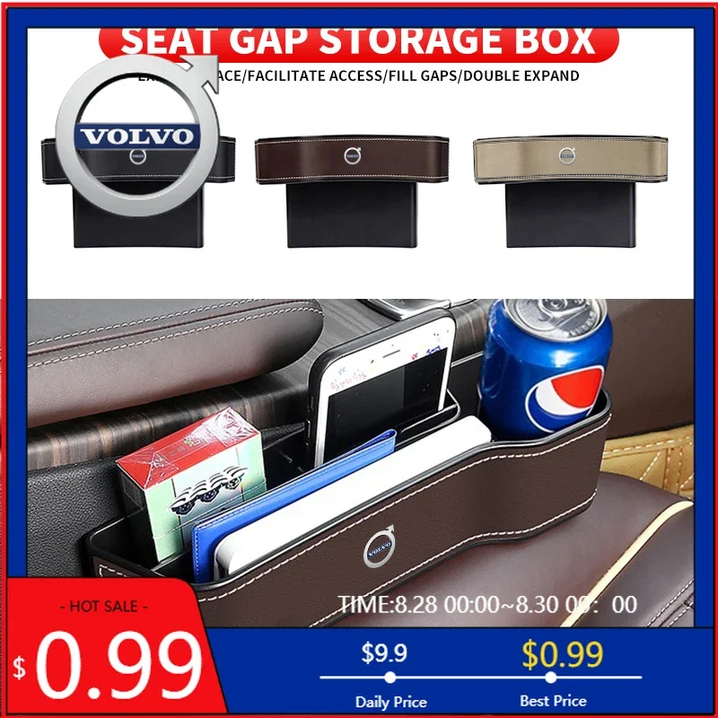 

Универсальный органайзер-вкладыш для зазора автомобильного сиденья, многофункциональный карман для хранения, для Volvo RDESIGN XC60 XC90 S60 S80 S60L