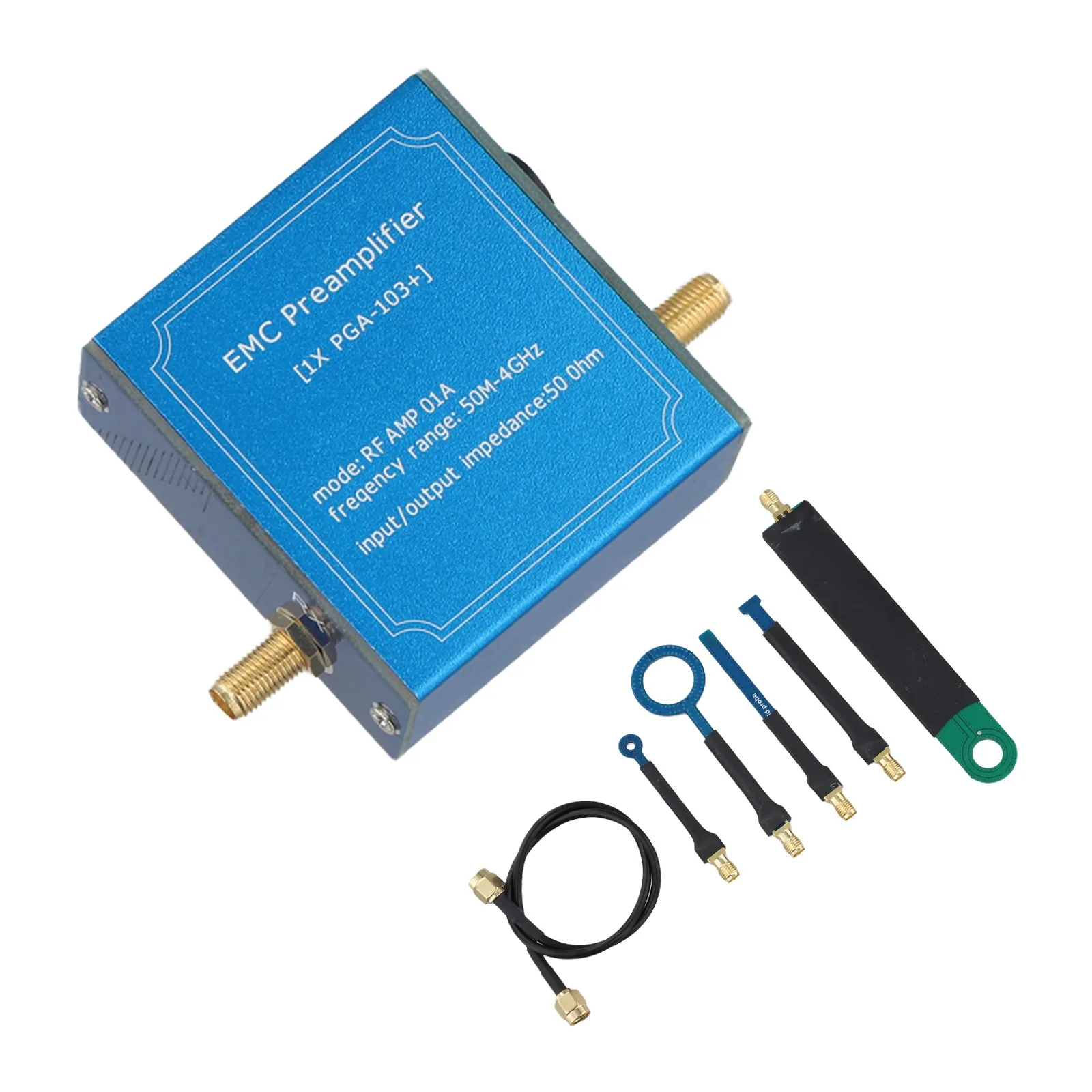 50M-4GHz LNAs, PGA-103 + EMC EMIss Magnetic Field Probe Signal Amplifiers Preamplifier Magnetic Field Probe Signal Amplifiers