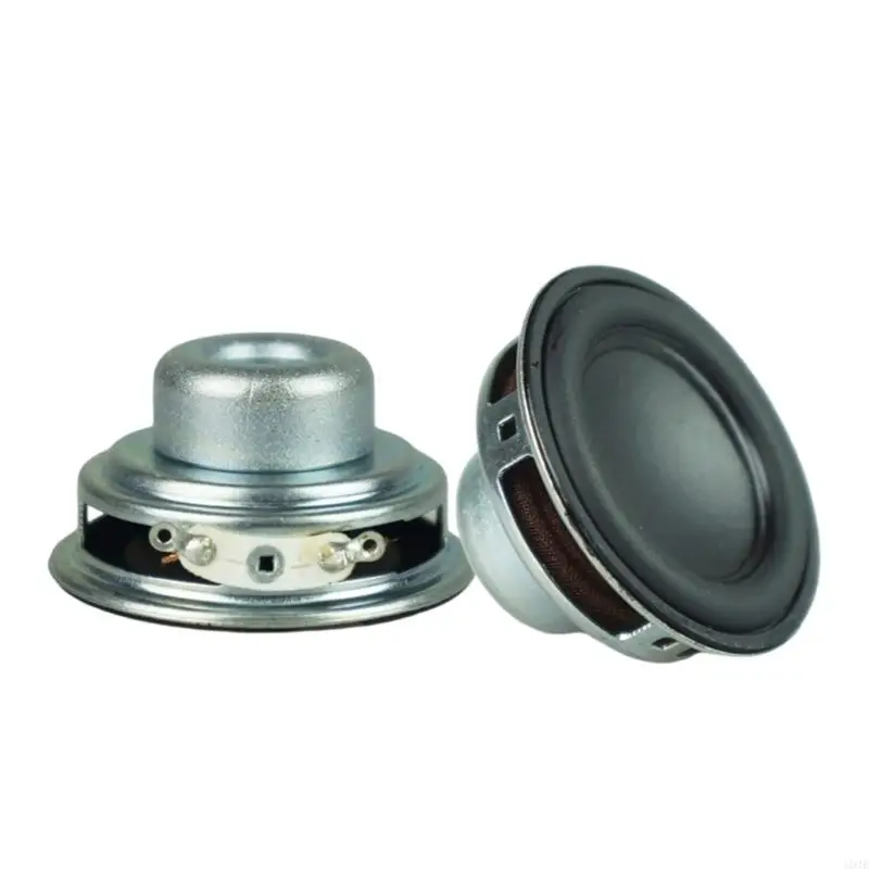 103E 2Pcs 45mm 4Ohm 8W Loudspeaker Speakers Sound Amplifier Rubber Side Speakers