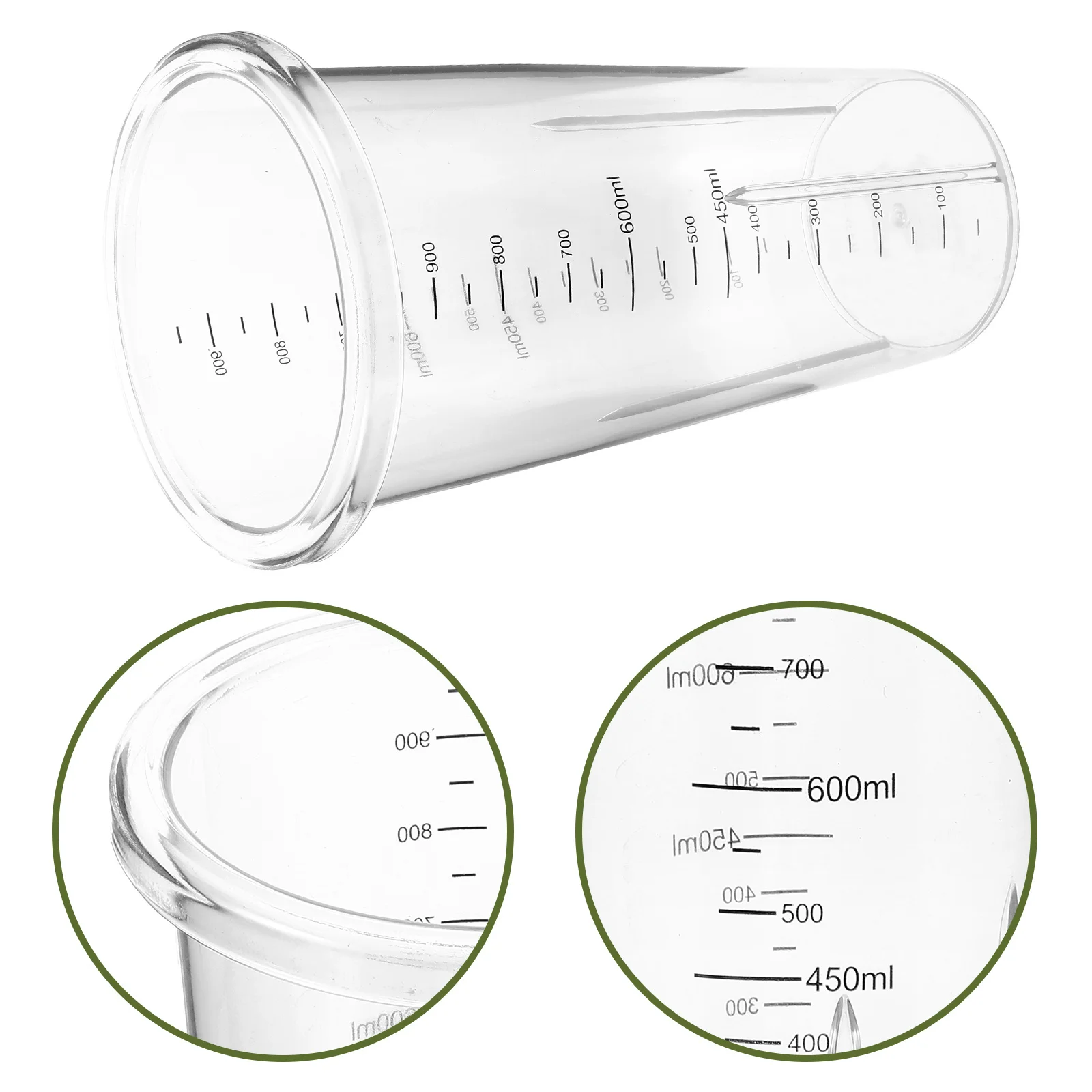 

Blender Replacement Cup 1000Ml Transparent Graduated Mixing Cup For Smoothies Juices Cooking Precise Measurement Scale Plastic