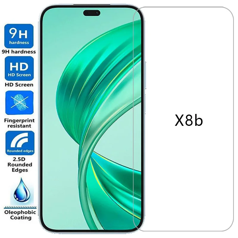 screen protector for huawei honor x8b protective tempered glass on honorx8b 4g 5g x 8b 8 x8 b xb8 8xb phone film glas honer onor