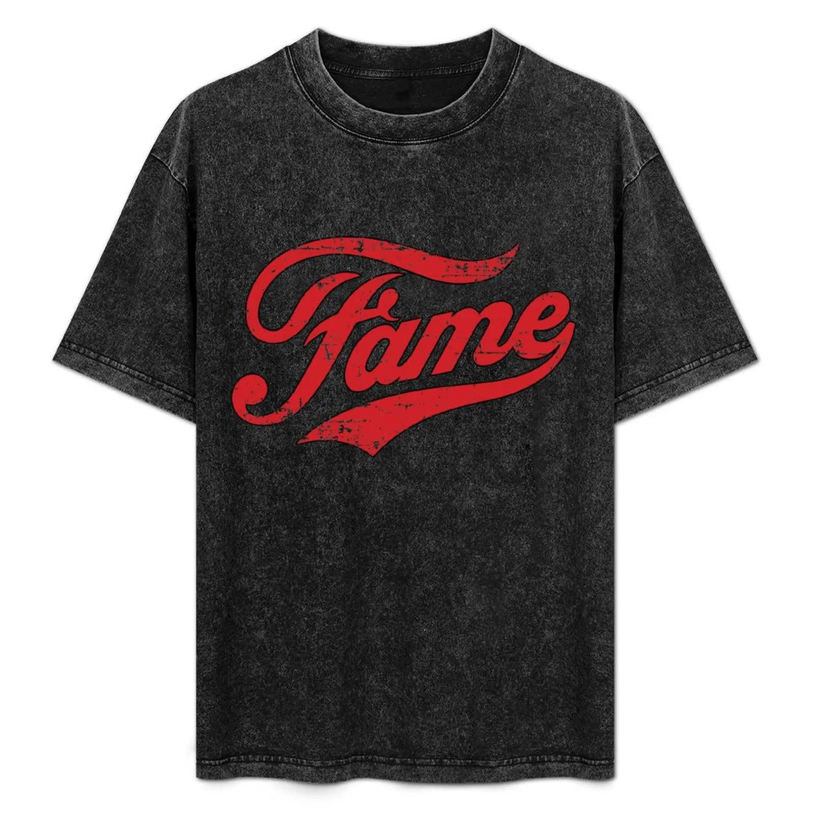 

Fame Retro Vintage Distressed Faded T-Shirt vintage t shirts sports fans customs design your own customizeds cotton t shirt men