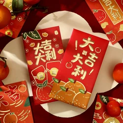 6pcs Rabbit Year Red Envelope 2023 New Year Spring Festival Chinese Wedding Birthday Red Pocket Envelope Chinese Year Hongbao