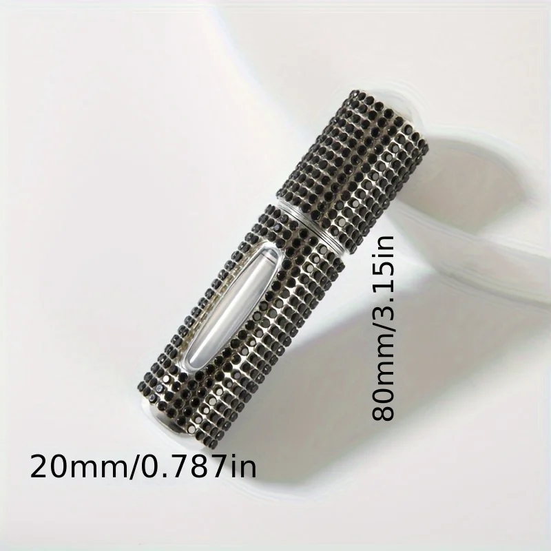 Bottiglia riutilizzabile da viaggio mini profumo tempestato di diamanti di fascia alta Spruzzatore atomizzatore portatile da 5 ml per viaggi e gite Pompa vuota