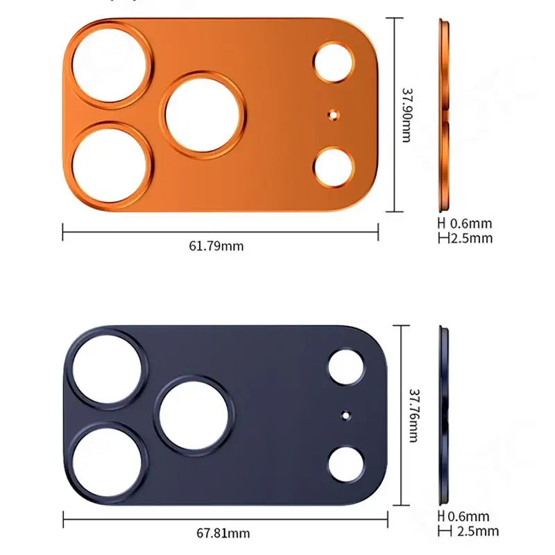 XDcase Полая защита объектива камеры из титанового сплава для IPhone 17 Pro 17 Pro Max