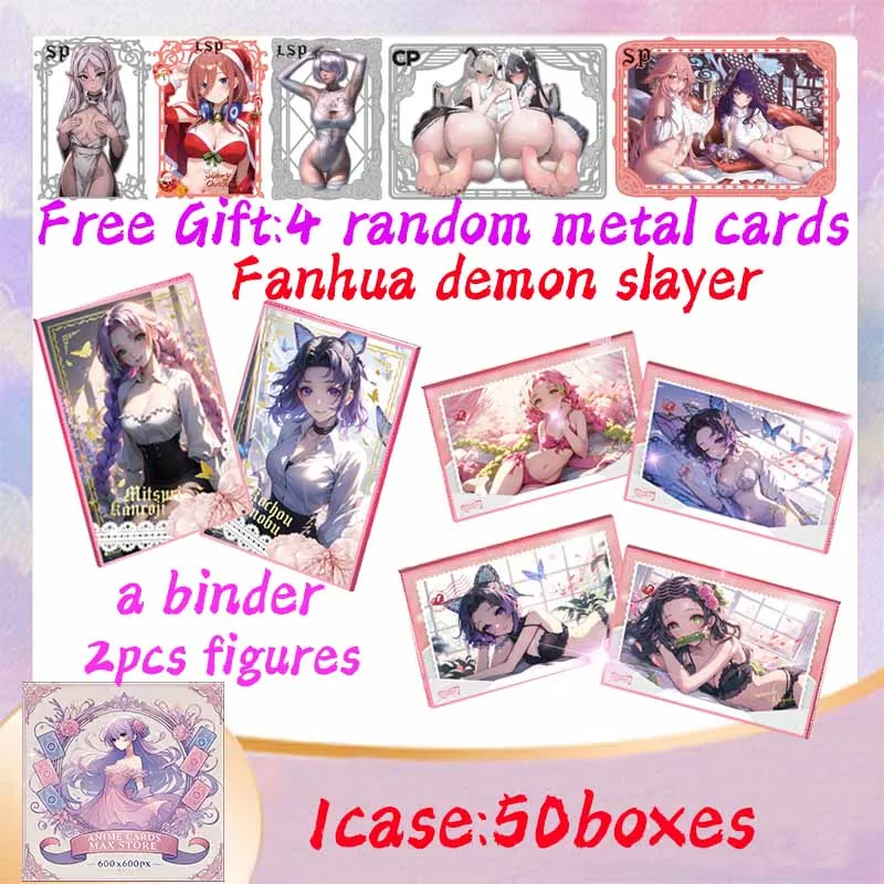 

2025 Newest Fanhua Demon Slayer Colored Paper Board Hobby Collectible Card Doujin Booster Box Birthday Gifts