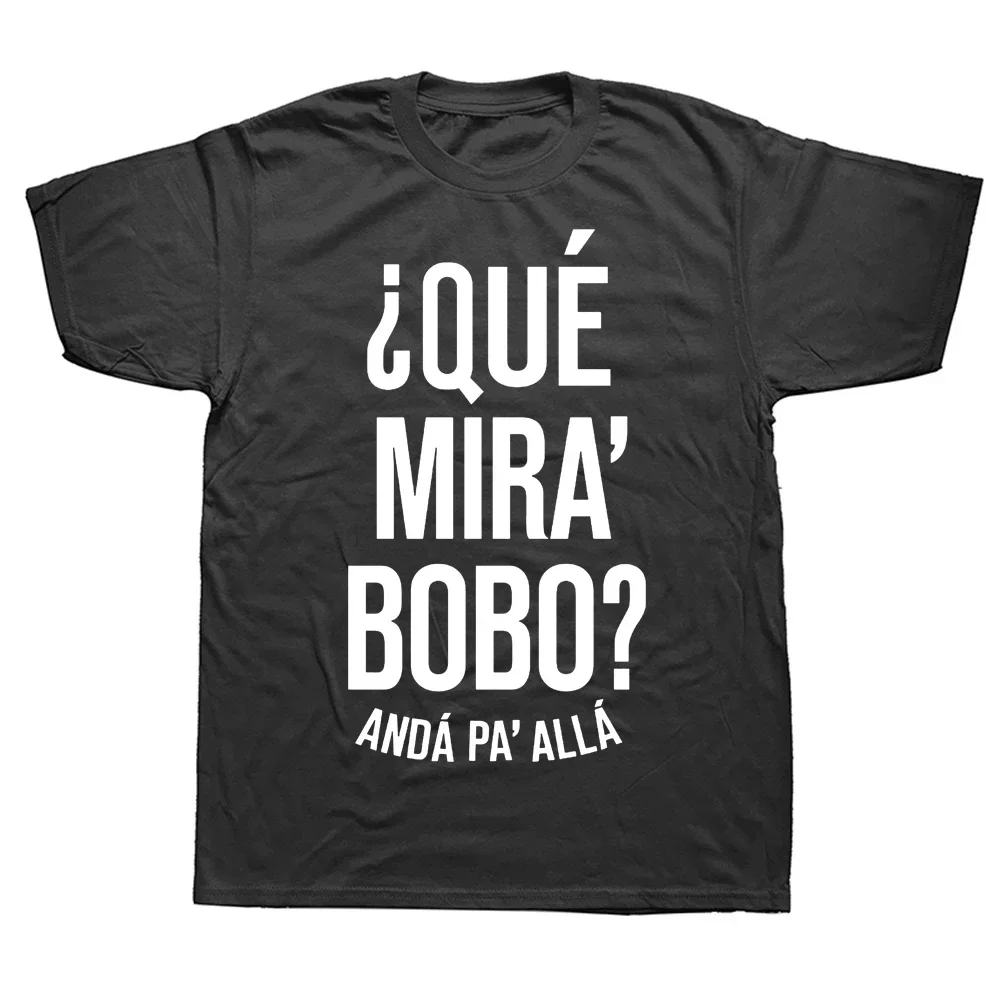 Cotton 2023 Argentina Que Mira Bobo Funny T-Shirt For Men Unisex T Shirt Tops Tees For Messi Fans Gift mens designer clothes