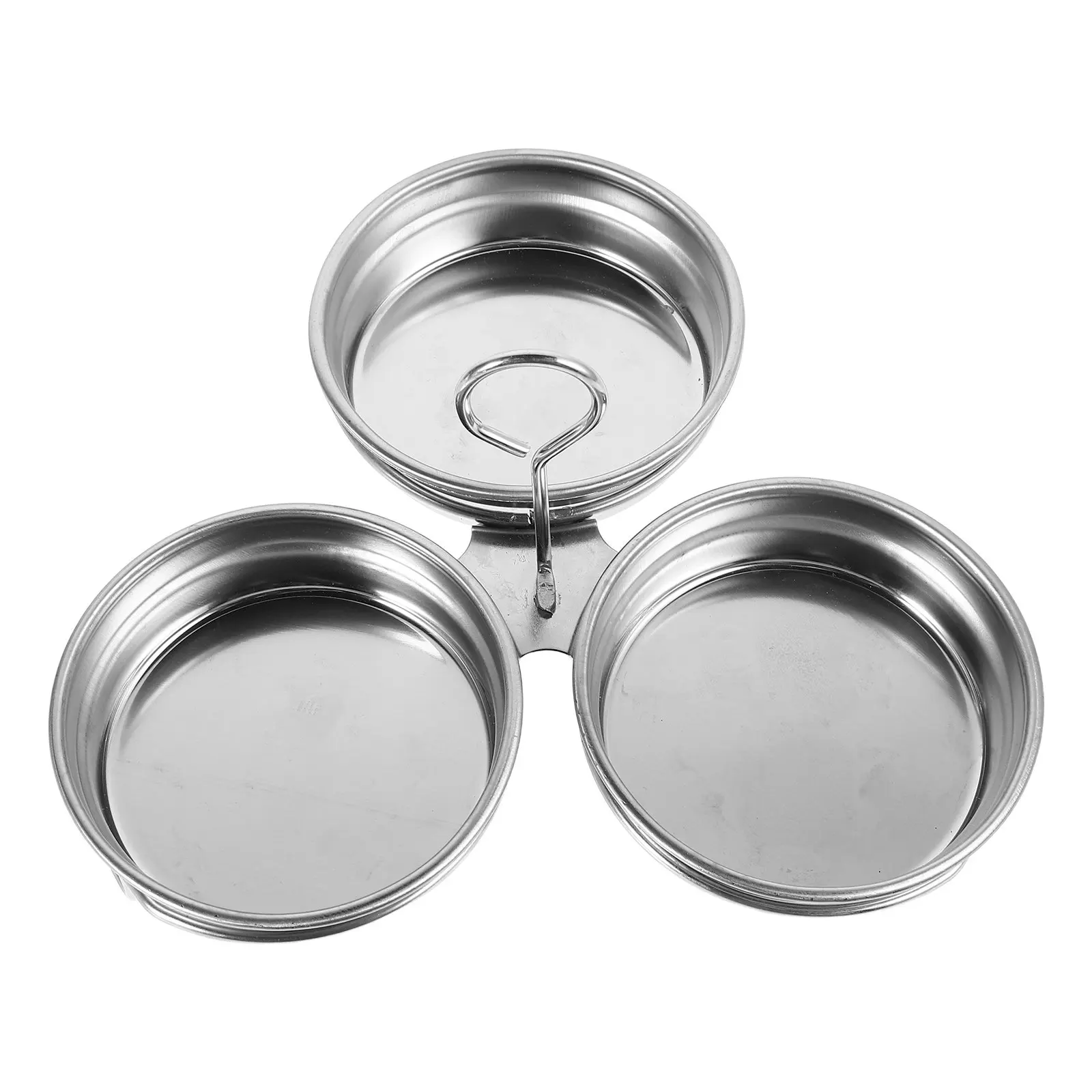 Stainless Steel Egg Poaching Cup Mold Nonstick Surface Round Shape for Poached Steamed Boiled Saving Multifunctional