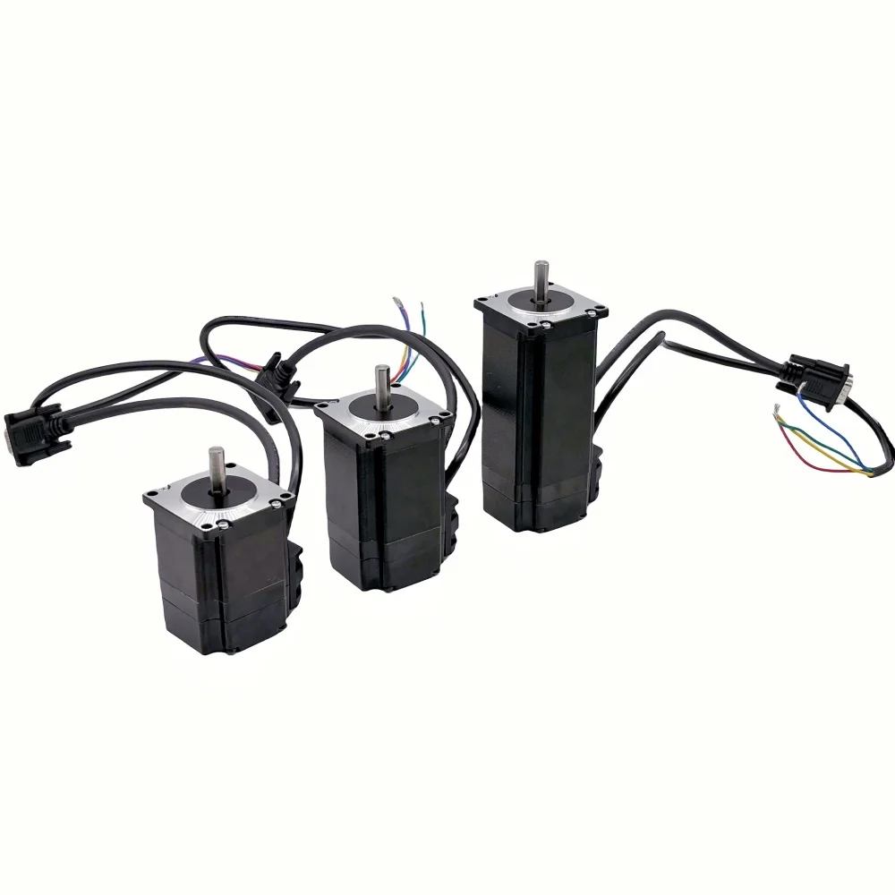 Free Shipping！3Axis Nema 23 Closed Loop Motor Set Engine：Hybird Servo Driver HBS57H+2 Phase 57 Stepper Motor 3N.m / 2N.m/ 1.5N.m