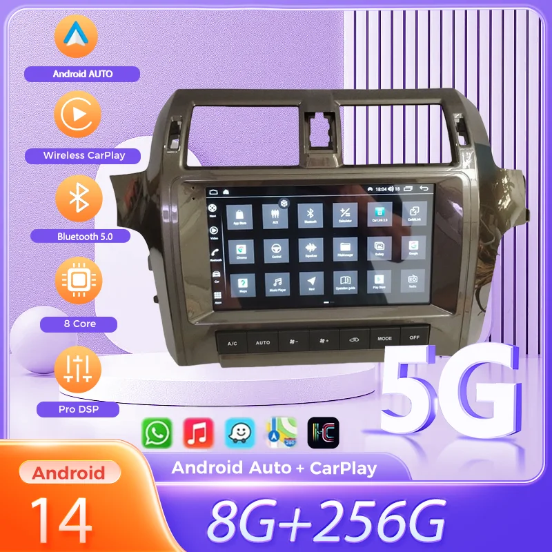 

10.1" MAX-PAD Android 14 8+256GB Car Multimedia player For Lexus GX460 GX400 2011+ Car GPS Navigation Headunit Auto Radio Stereo