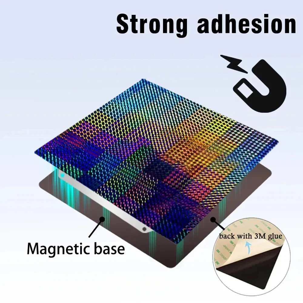 Pei Blatt 180x180 Für KINGROON KP3S Pet Peo Pey Magnetische Bauplatte Federstahl 3D-Drucker Beheiztes Bett – Detail 5