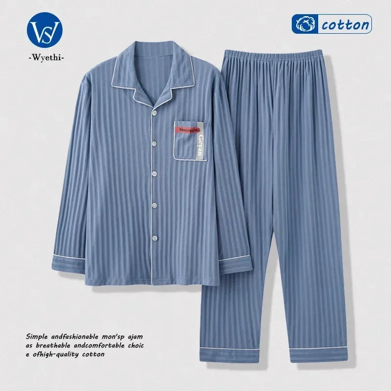 2 Plus pigiama Home Sleep manica lunga in cotone pezzi/set uomo puro per taglia pantaloni vestiti Solid 2023 Sleepwear