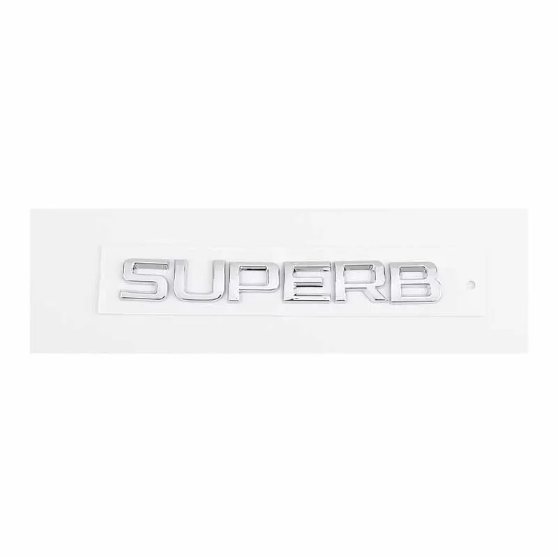 3D ABS Car Trunk Letters Emblem Logo Sticker Front Rear Badge For Skoda FABIA KAMIQ KAROQ KODIAQ OCTAVIA RAPID SUPERB YETI