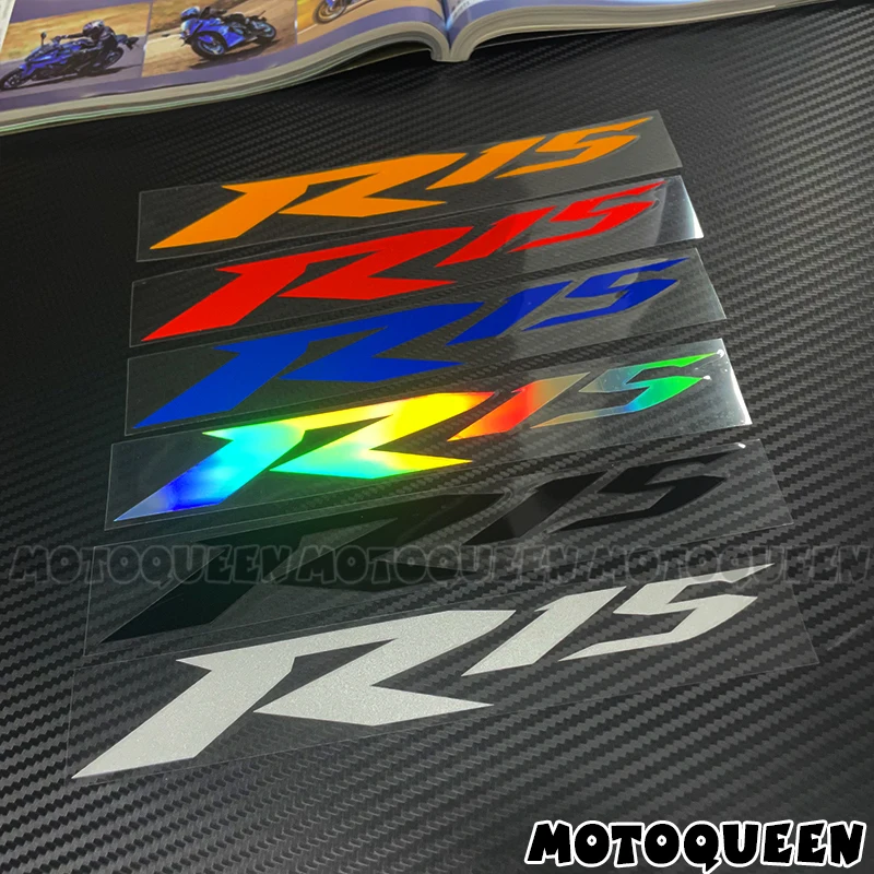 For YZF-R15 YZF R15 2X Motorcycle Body Shell Wheels Fairing Label Emblem Helmet Tank Pad Decoration Reflective Decals Stickers