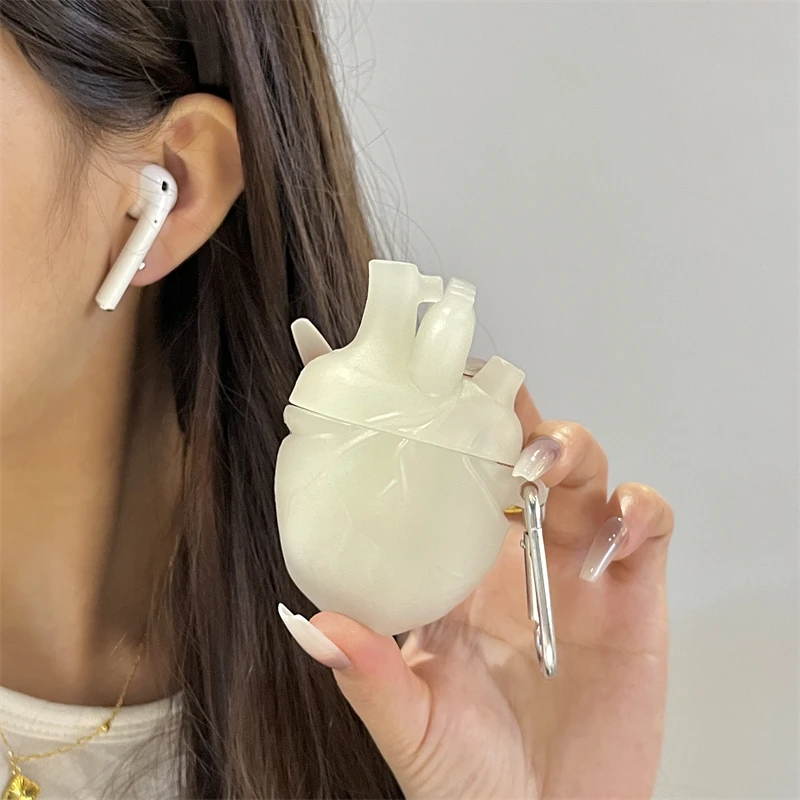 AirPods Pro 2第2世代用の3Dヘッドフォン保護ケース,クリエイティブ,クール,キュート,漫画,Apple AirPods 4