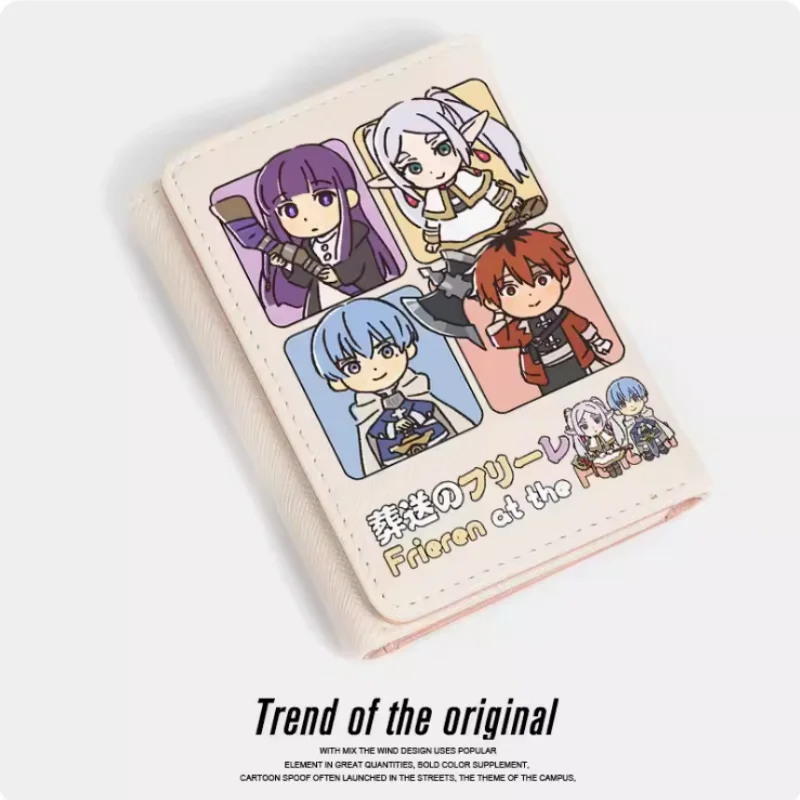 Anime Frieren at the Funeral Fashion Wallets PU Purse Card Coin Hasp Money Bag Cosplay Gift B411