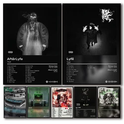 American Pop Hip Hop Rapper Yeat Posters Music Album Afterlyfe Aesthetic Pictures For Room  Canvas Painting Art Wall Home Decor