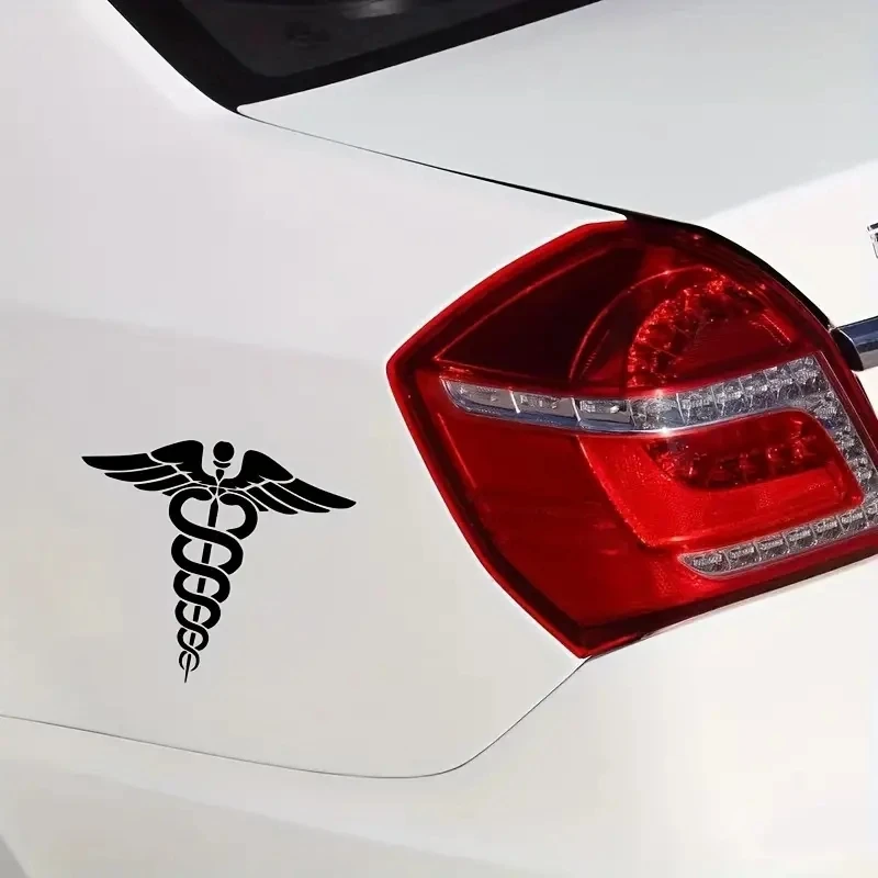 1pc First Responder EMT Caduceus Nurse Fireman Doctor -Car Stickers, Vinyl Decals. view 2