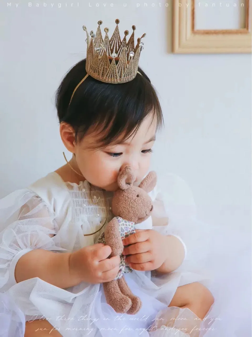 Kids Princess Crown Lace Hat Headwear Girl Happy Birthday Party Headwear Birthday Hat decoration gift Photo Prop