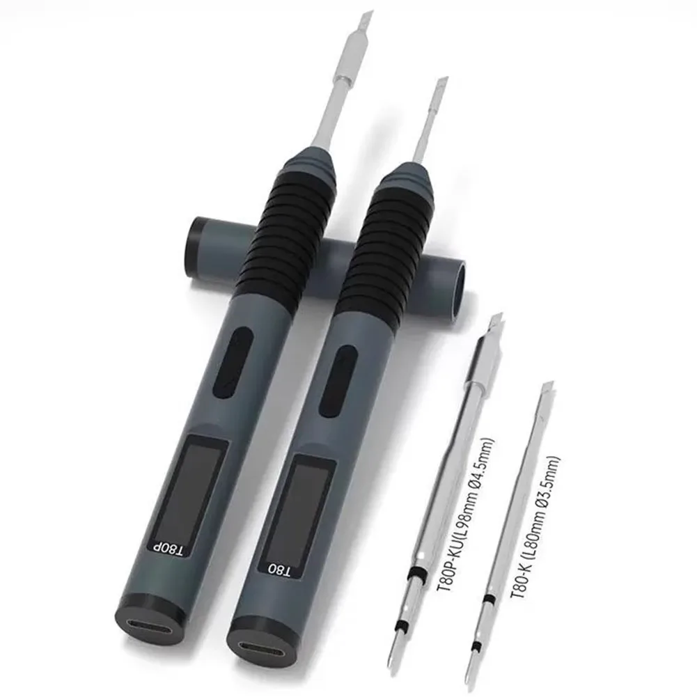 T80P 100W Adjustable Heating Soldering Iron For OLED Screen Fast Charging PD QC Digital Display Portable Electronics Repair Tool