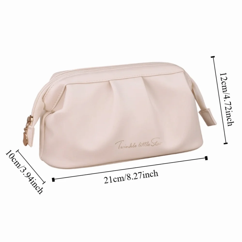 Fashion Wide-open Women Cosmetic Bag Handheld Multifunction Makeup Organizer Large Capacity Pouch Toiletry Storage Bag Women