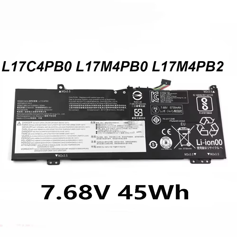 L17C4PB0 L17M4PB0 7.68V 45Wh Laptop Battery For Lenovo Xiao Xin Air 14 15 2018 IdeaPad 530S-15IKB Yoga 530-14IKB 14ARR Series