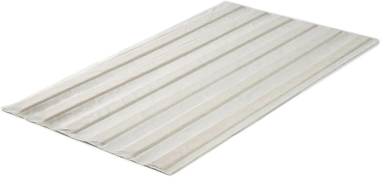 

Compack Vertical Wood Slats, Fabric Covered Bunkie Board, Box Spring Replacement, No Assembly Required, Natural, Twin