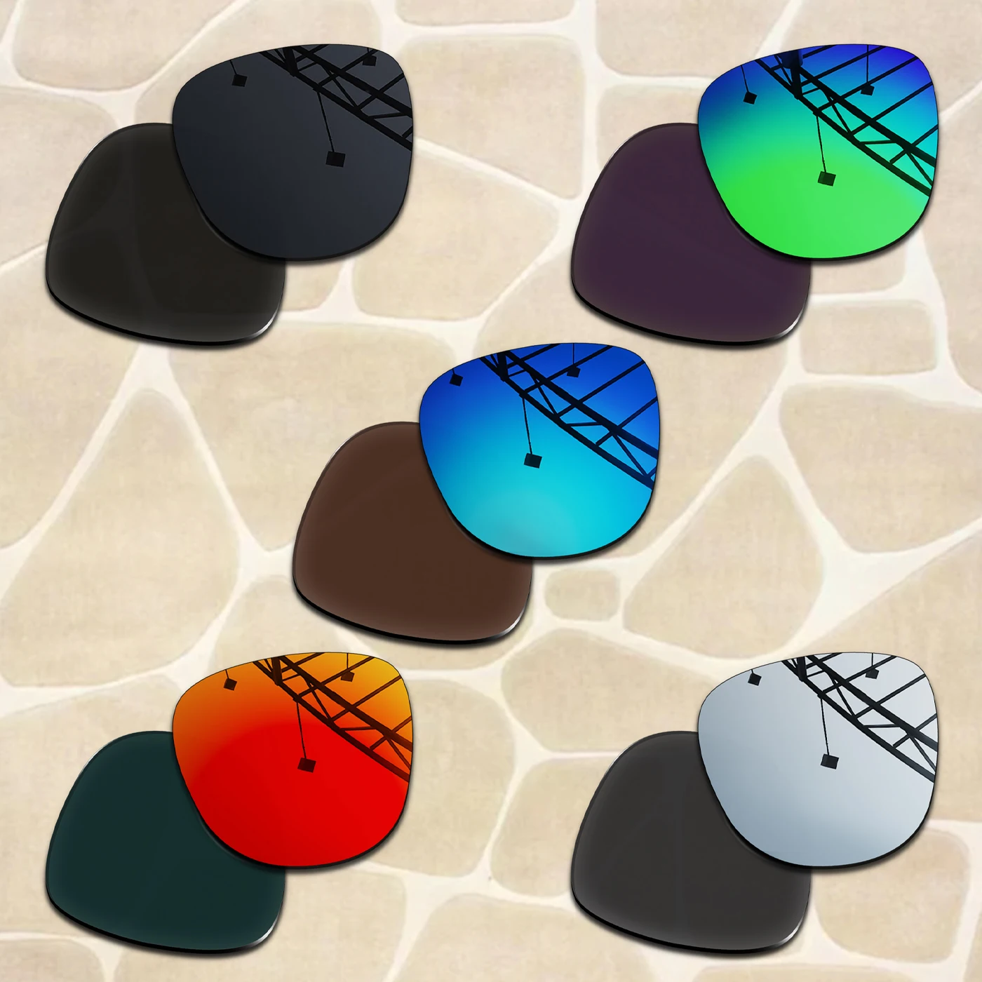 TRUE Polarized Replacement lenses for RB2140 54mm Anti-Scratch & Impact Resistant