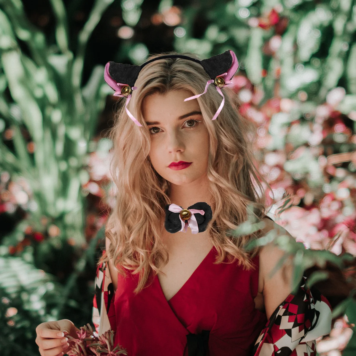 

5Pcs Cat Paw Gloves Set Fashionable Party Cosplay Accessories Ideal for Masquerade Ball Festival Gift Whimsical Daily Costume