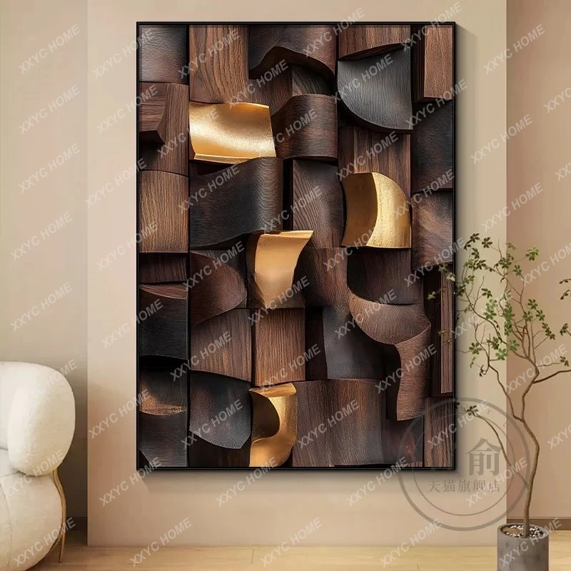 *Quiet wind  decorative painting imitation wood carving three-dimensional entrance bedroom sofa  wall hanging painting