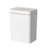 15L Auto Motion Sensor Rubbish Can Automatic Trash Bin Waterproof Quiet Wastebasket Rechargeable For Kitchen Bathroom