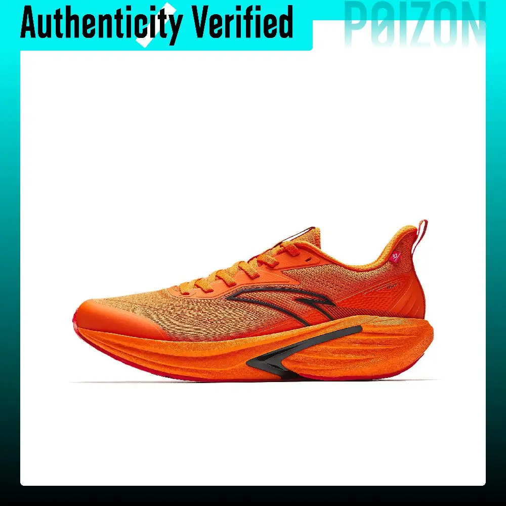 Anta Rocket 7 Abrasion Resistant Lightweight Low top Casual Running Shoes Men's Flame Orange Red 112545581-6