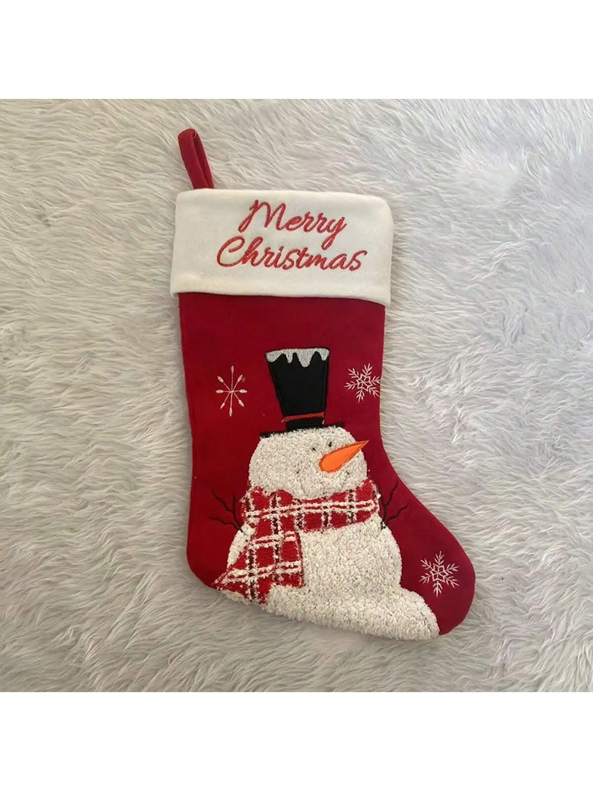 1PC Cartoon Snowman Old Man Elk Pattern Christmas Socks Gift Bag New Year Christmas Decorations Pendant Gift Props