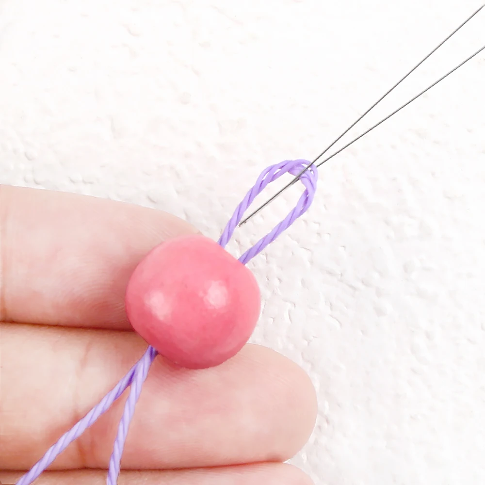Beaded Needle Big Eye Curved Open Long DIY String Cord Jewelry Making Tools Metal Pins 2Pcs Sewing Needles