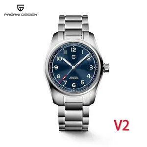2024 yeni 38 mm paganı tasarım marka üst pilot, erkek izle mekanik kendinden kurmalı nh35a yn55a safir kristal, su geçirmez su geçirmez água 200m erkek saati Erkek sesi için zamanında en iyi 10 satış-no. 10