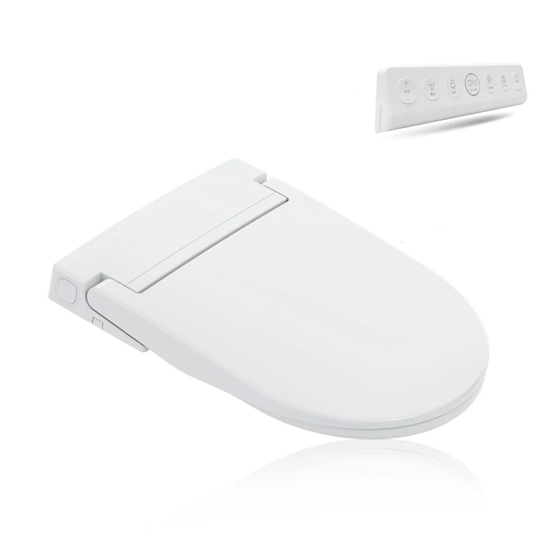 U-shaped ultra-thin smart toilet cover, automatic spray intelligent heating toilet seat with remote control three configurations