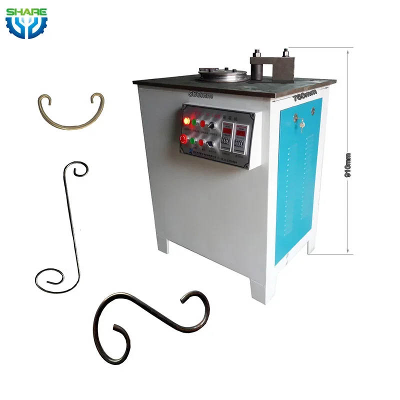 Automation Ornamental Manual Wrought Iron Flower Design Metal Scroll Making Machine Bending Twisting Iron