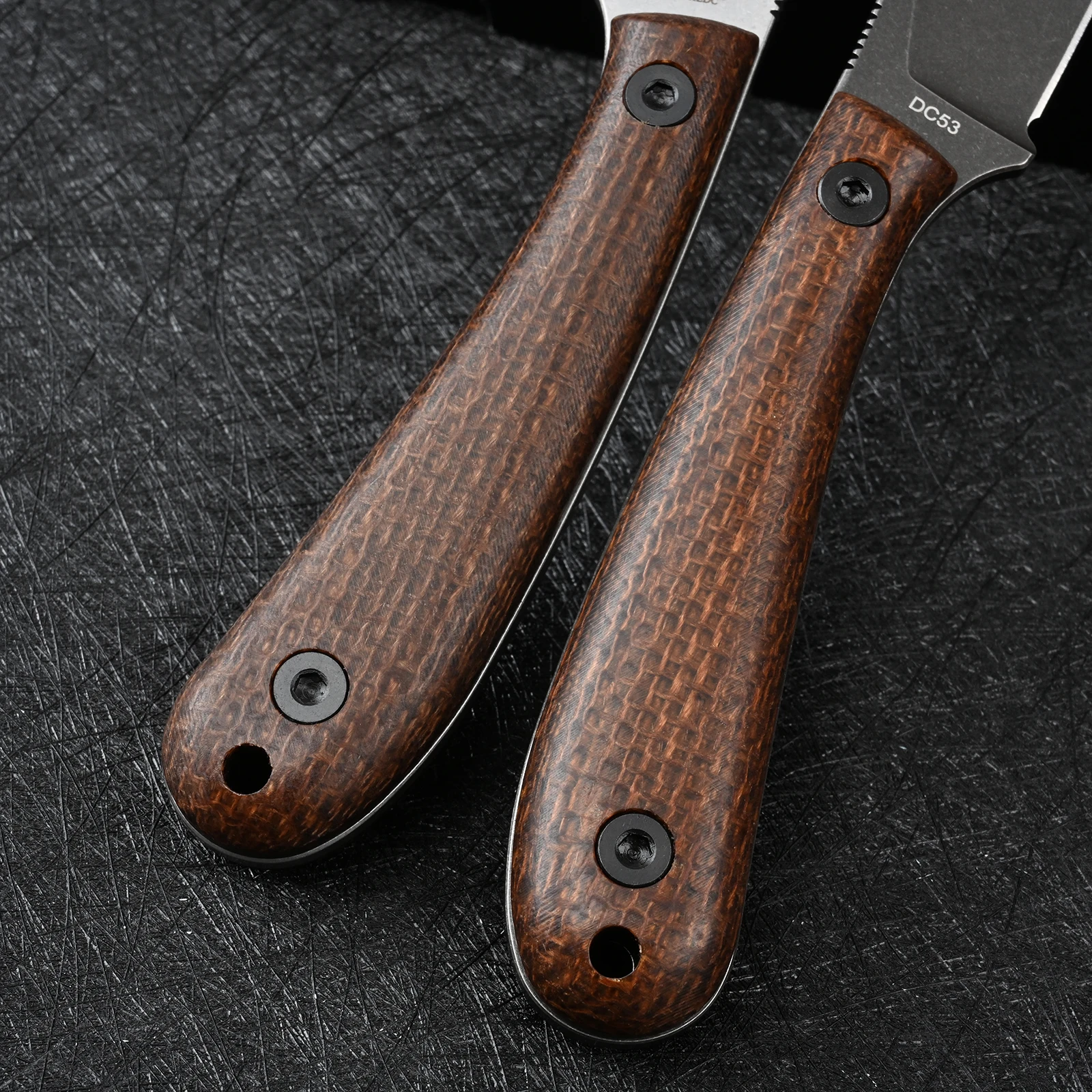 Cuchillos Sdokedc DC53, cuchillo de hoja fija de acero para acampar EDC, cuchillo de supervivencia al aire libre, caza táctica para hombres, autodefensa
