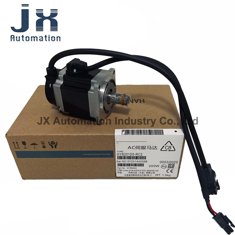 Original AC Servo Motor 3-phase 200V 200W 3000r/min GYB201D5-RC2 GYS201D5-RC2-B