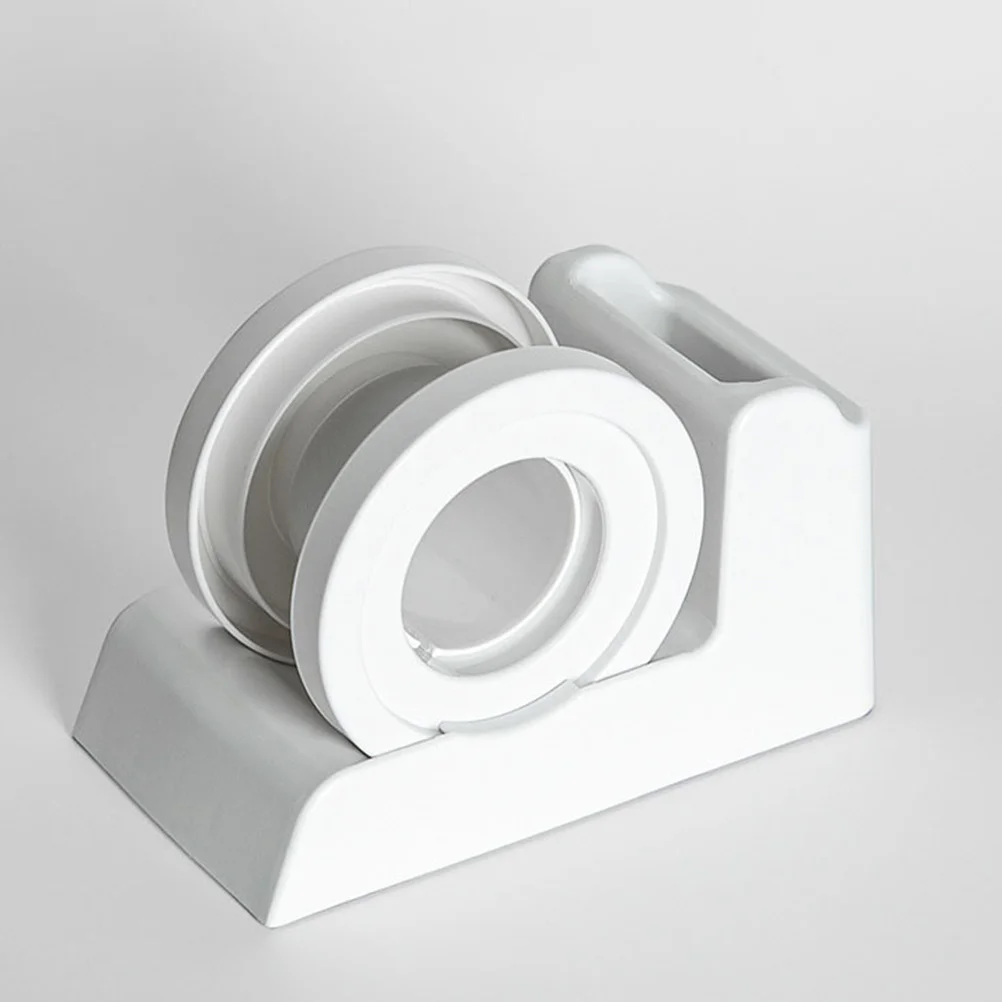 

Cup Lid Tape Dispenser Plastic Reusable Tape Cutter Convenient Desktop Label Holder For Takeaway Food Milk Tea Accessories