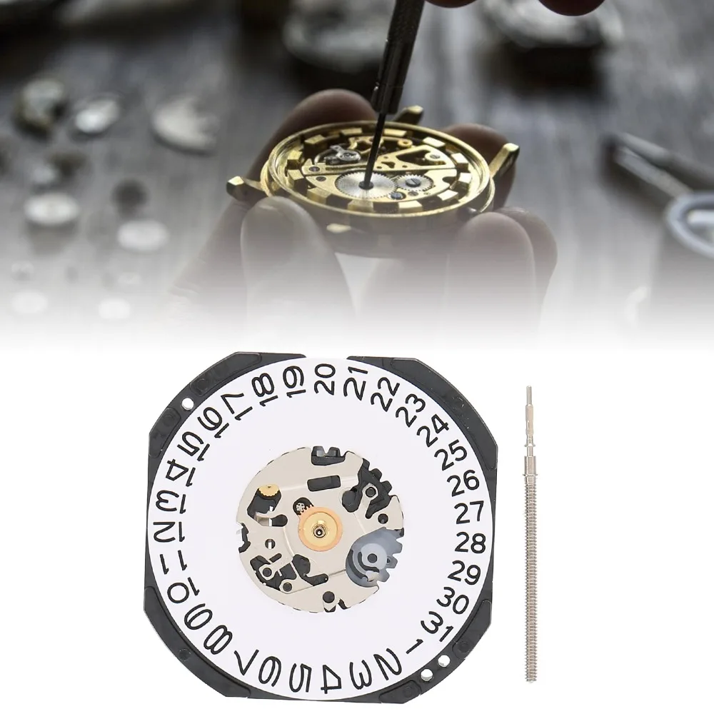 

Precision Date Function Quartz Movement Calendar Function VX42 Model Replacement Movement Watch Repair Parts Maintenance Service
