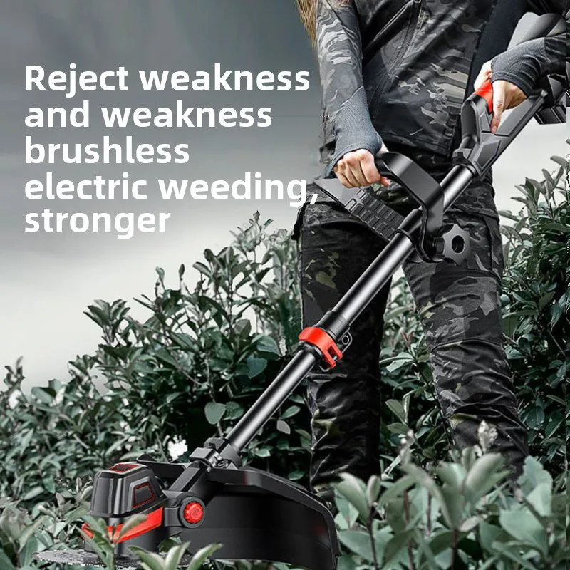 Elektrischer Rasenmäher, kleiner Haushaltsrasenmäher, wiederaufladbarer Lithium-Akku, Multifunktions-Rasenmäher