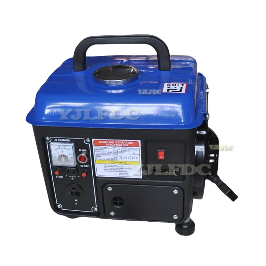Upgrade 110V 650W EU Small Generator Mini Generator Mini Portable Household Silent Manual Generator