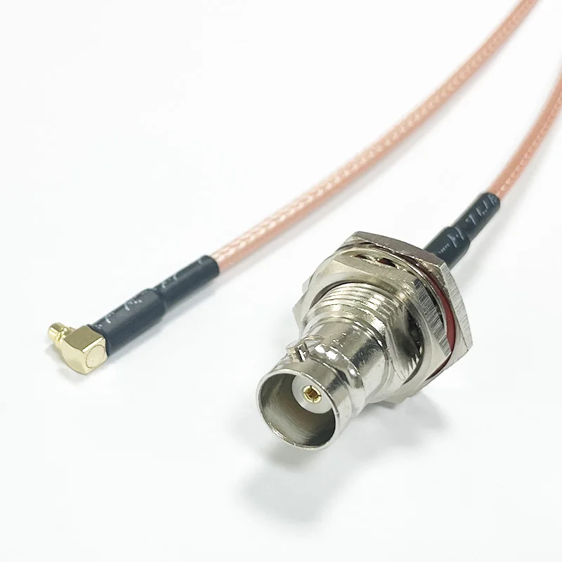 RG316 BNC Female to MMCX Male Right Angle Coax Cable BNC MMCX Extension Cable for WiFi Antenna, GPS Antenna, Pigtail Cable