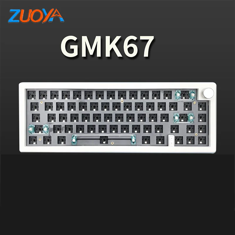 Zuoya Gmk67 Mechanical Keyboard Kit Customization DIY With Knob Hot Swappable Custom Wired Gaming Keyboard Pc Gaming Computer