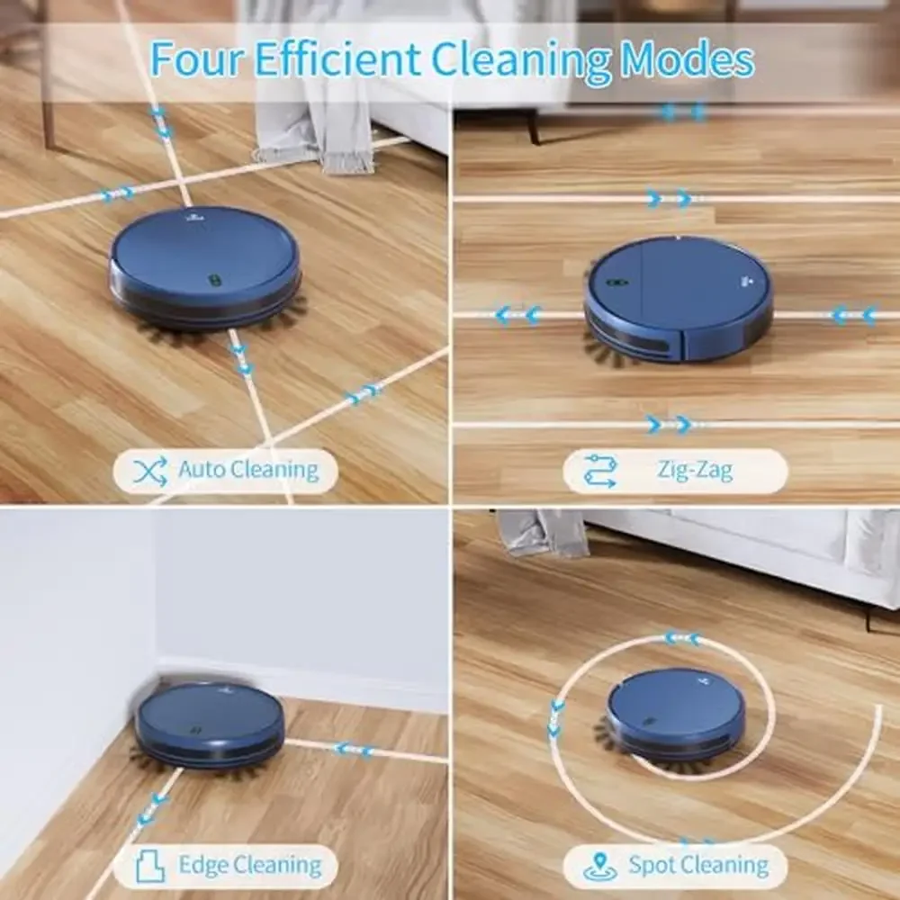 Self-Charging Robot Vacuum and Mop 2 in 1 Cleaner WiFi/APP Control Ideal Hard Floor Carpet Pet Hair Dust Crumbs Compatible with