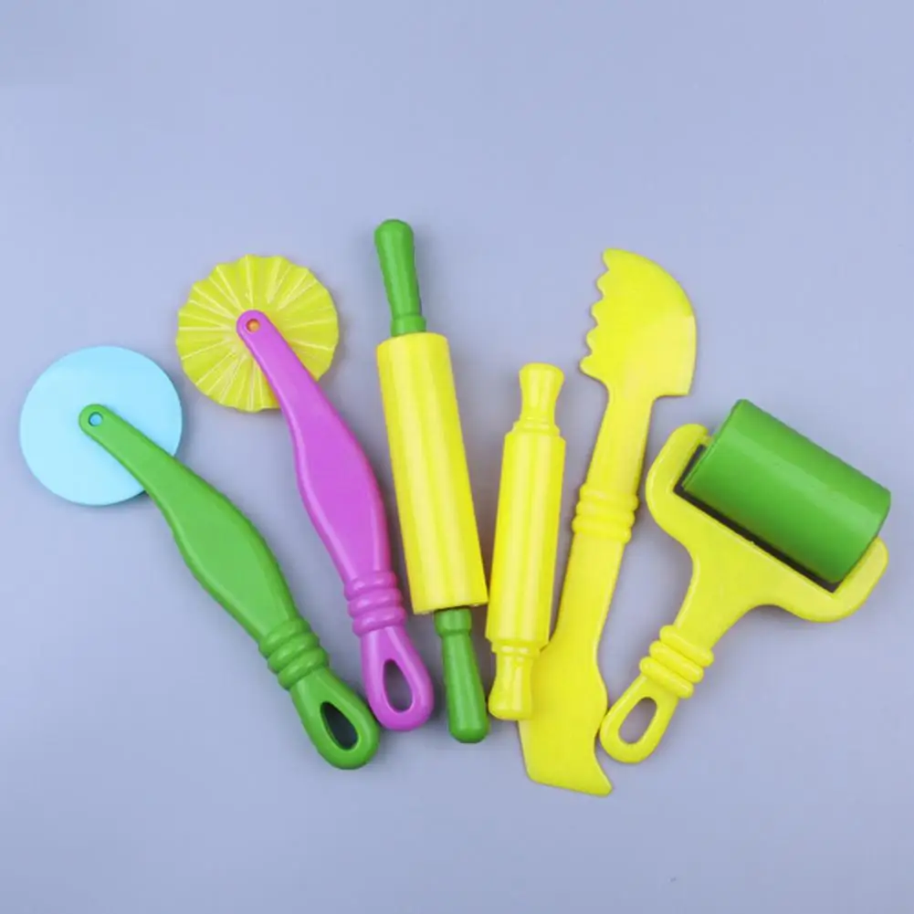 

Small Shovel for Colored Clay Clay Tool Toys Clay Tool Sets for Kids 6-piece Roller Sawtooth Shovel Tools Endless Designs Diy