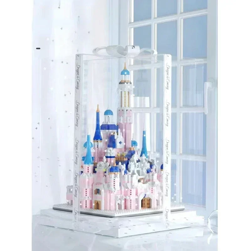 Dream Princess Castle Small Particle Block giocattolo di assemblaggio per bambini decorazione Desktop 3D regalo di compleanno per ragazzi e ragazze