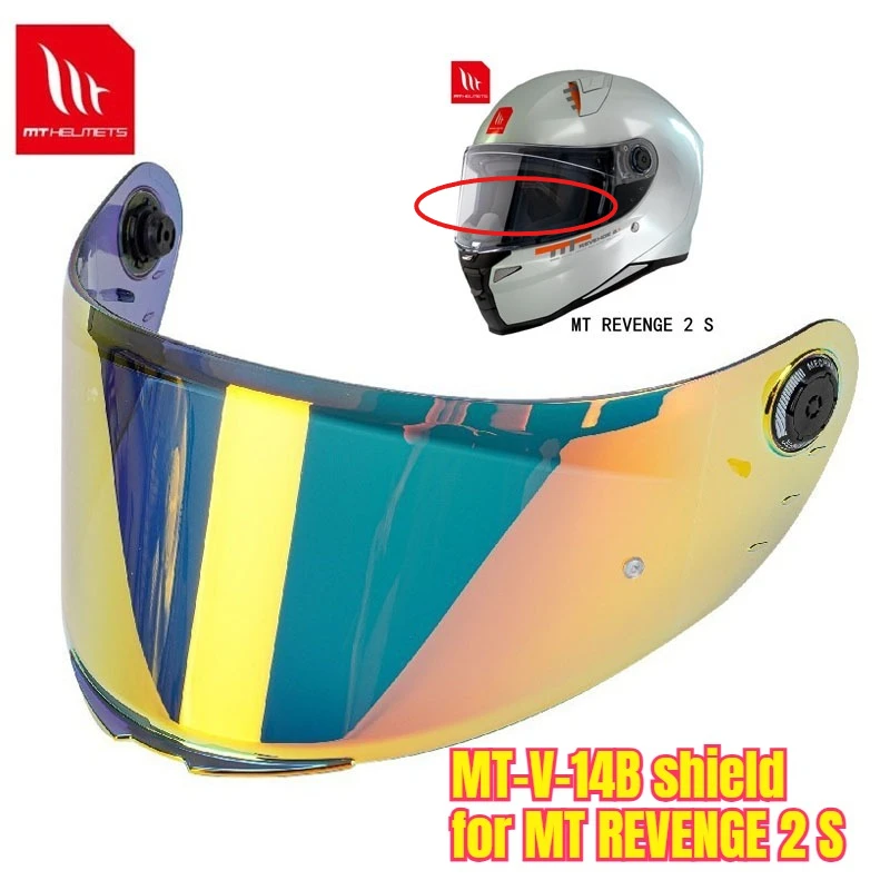 

MT-V-14B Shield for MT REVENGE 2 S Helmet Original MT Replacement Helmet Glass Motorcycle Helmet Parts